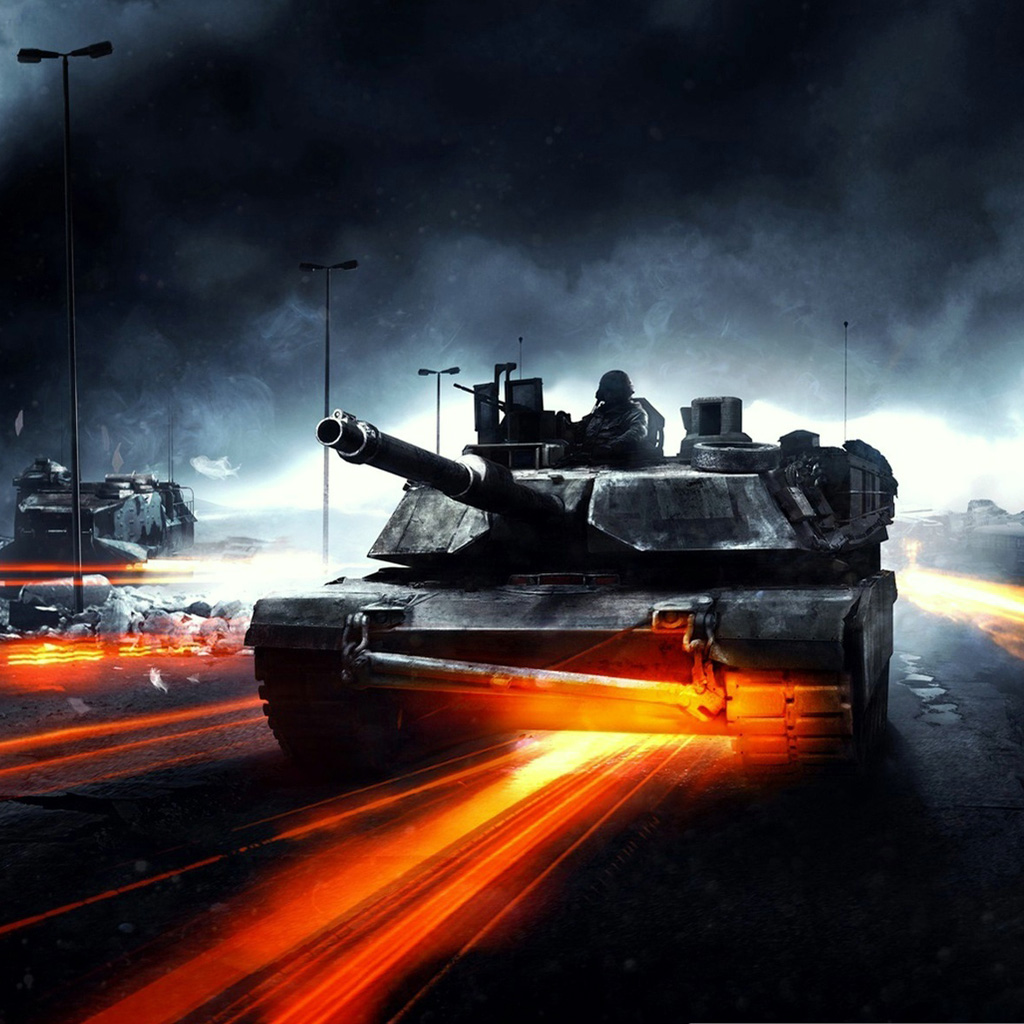 Танк из игры Battlefield 3 - обои для iPad | 3D обои для iPad